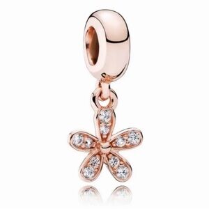 Pandora Rose Gold Daisy Dangle Chain